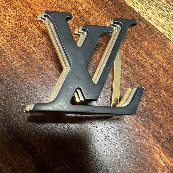 Authentic Louis Vuitton Black and Navy Belt - Picture 3 of 5